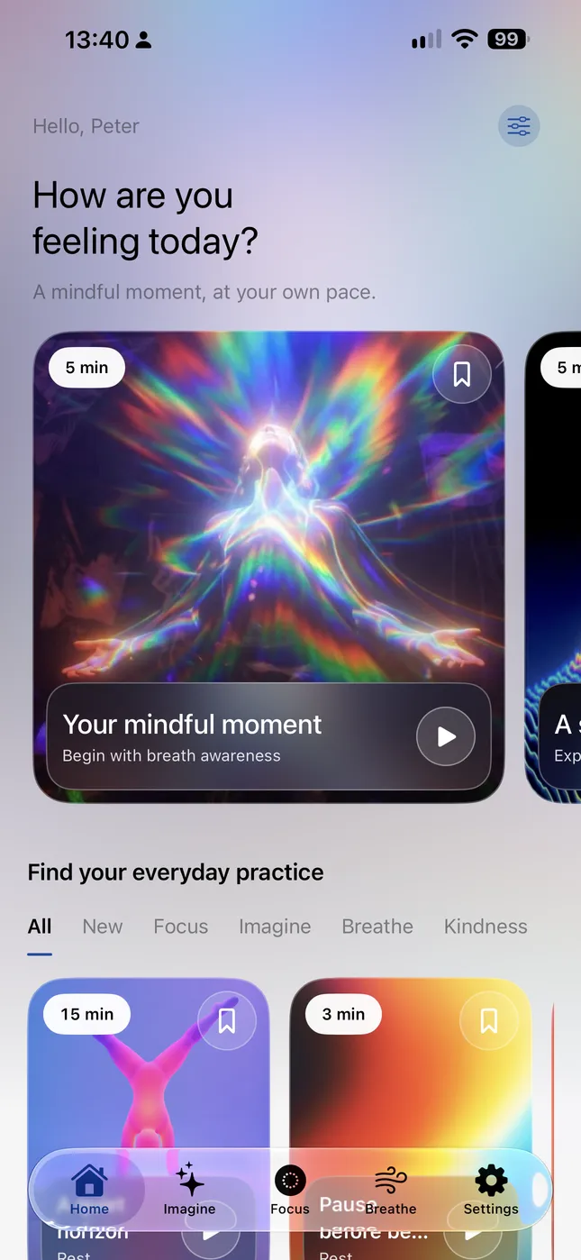 Ultra Zen app preview 2