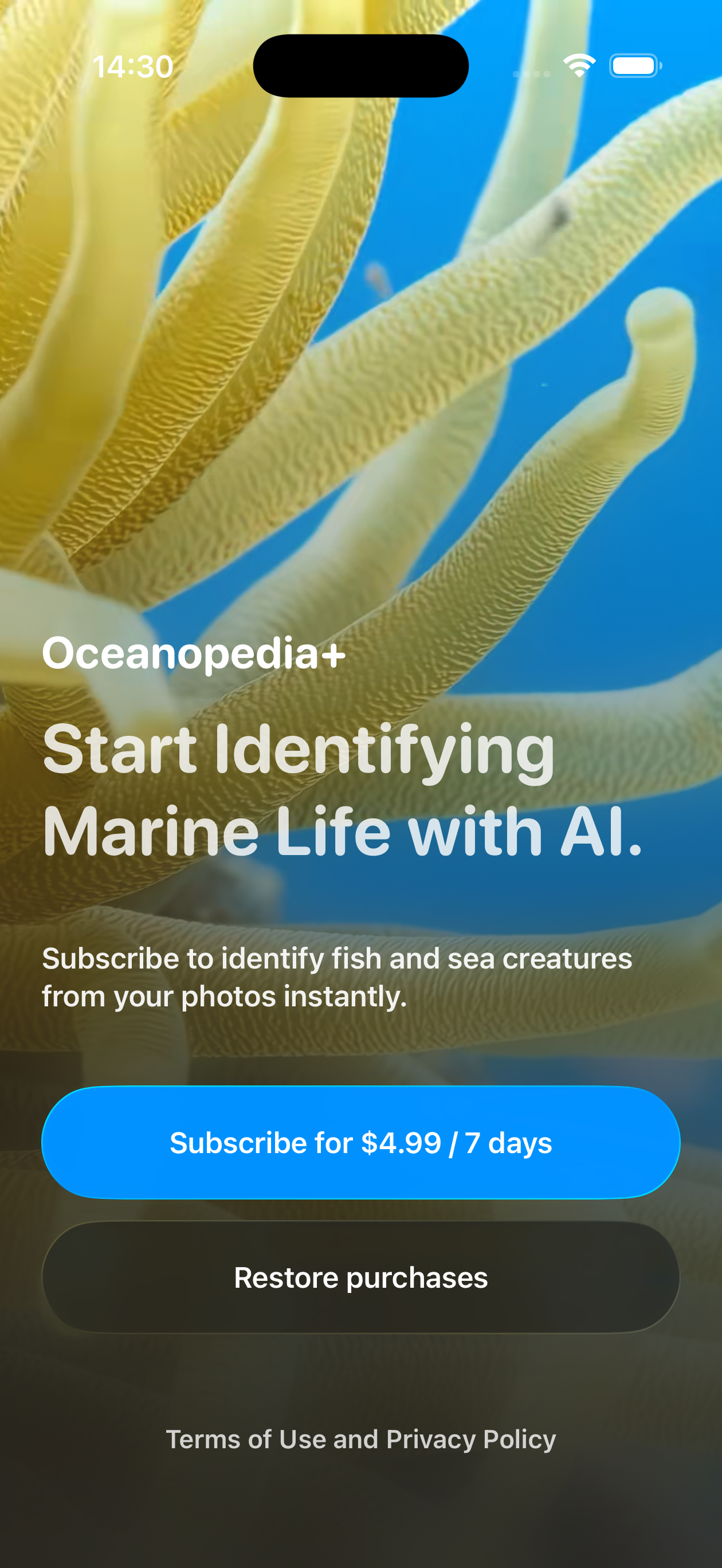 Oceanopedia app screenshot