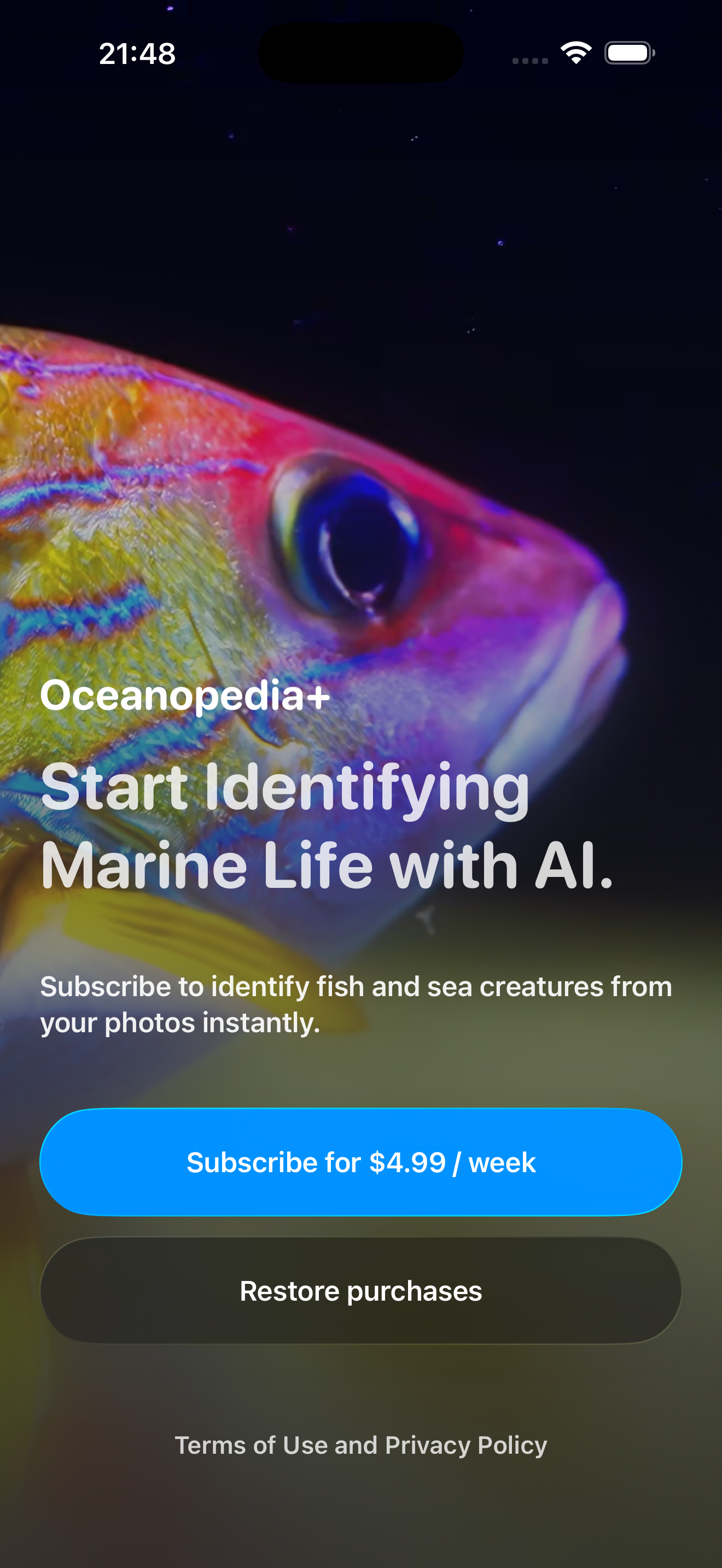 Oceanopedia app screenshot